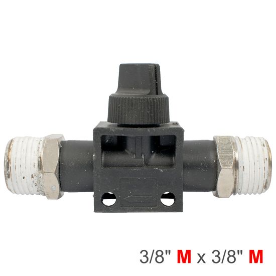 Pu Hose Fitting Valve 3/8"m X 3/8"m